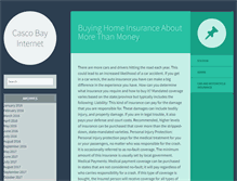 Tablet Screenshot of cascobayinternet.com